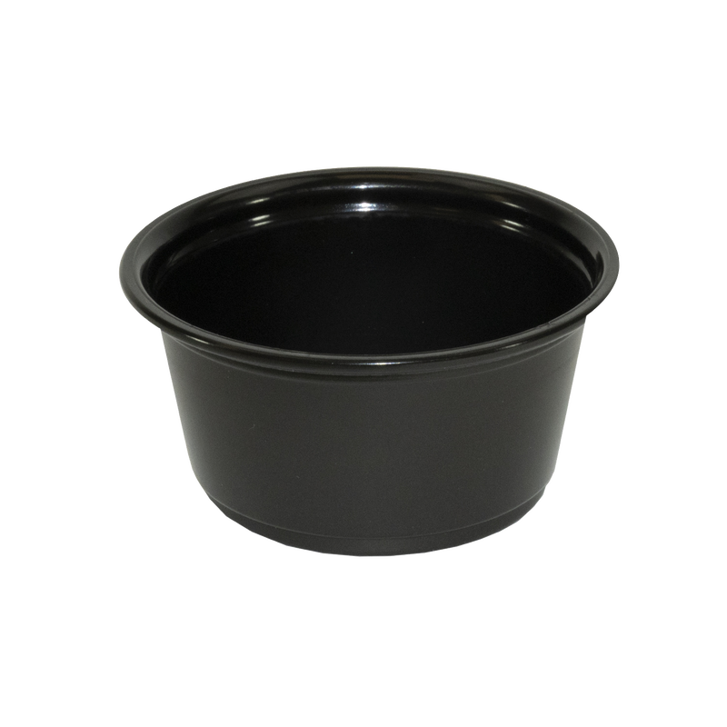 2 oz Plastic Portion Cups - Black
