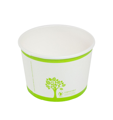 12 oz Compostable Paper Bowls, PLA Lined - Printed – Encore Canada