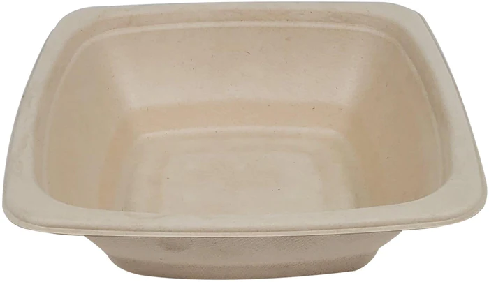 24 oz Square Bagasse Bowls - Natural – Encore Canada