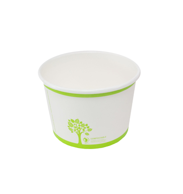 8 oz Compostable Paper Bowls, PLA Lined - Printed – Encore Canada