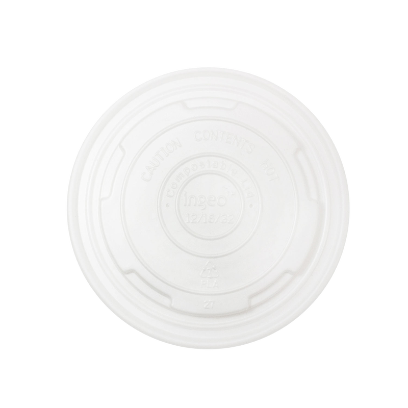 Compostable PLA Flat Lids for 8 oz Paper Bowls - Clear – Encore Canada