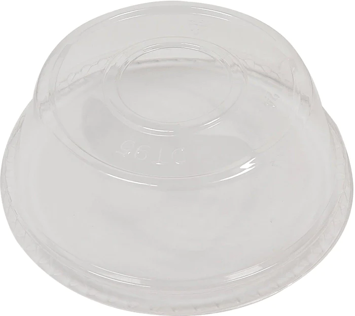 Plastic Dome Lids No Hole for 9-12 oz Parfait Cups - Clear
