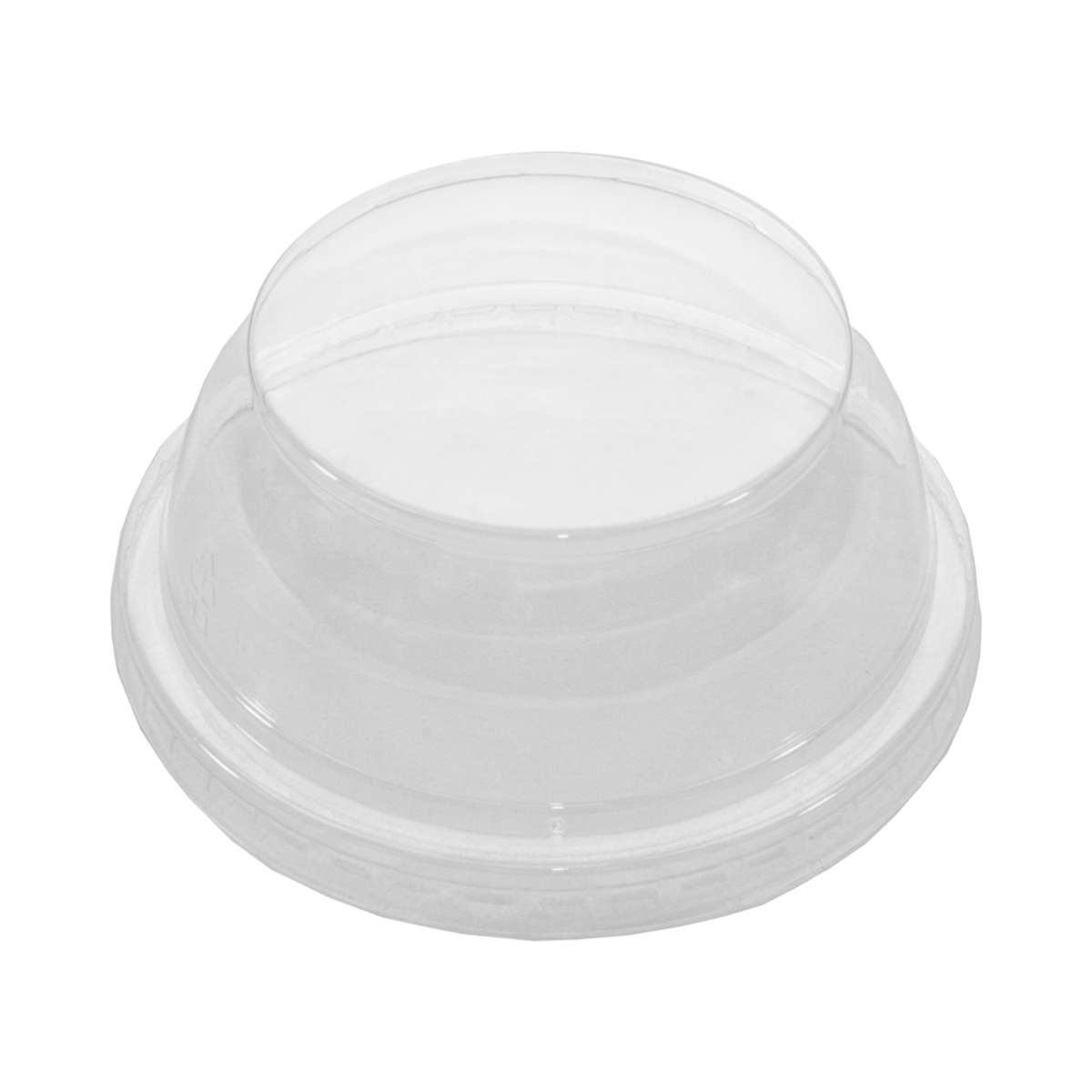 Clear Plastic Dome Flat Lid for 9 oz Dessert Cup