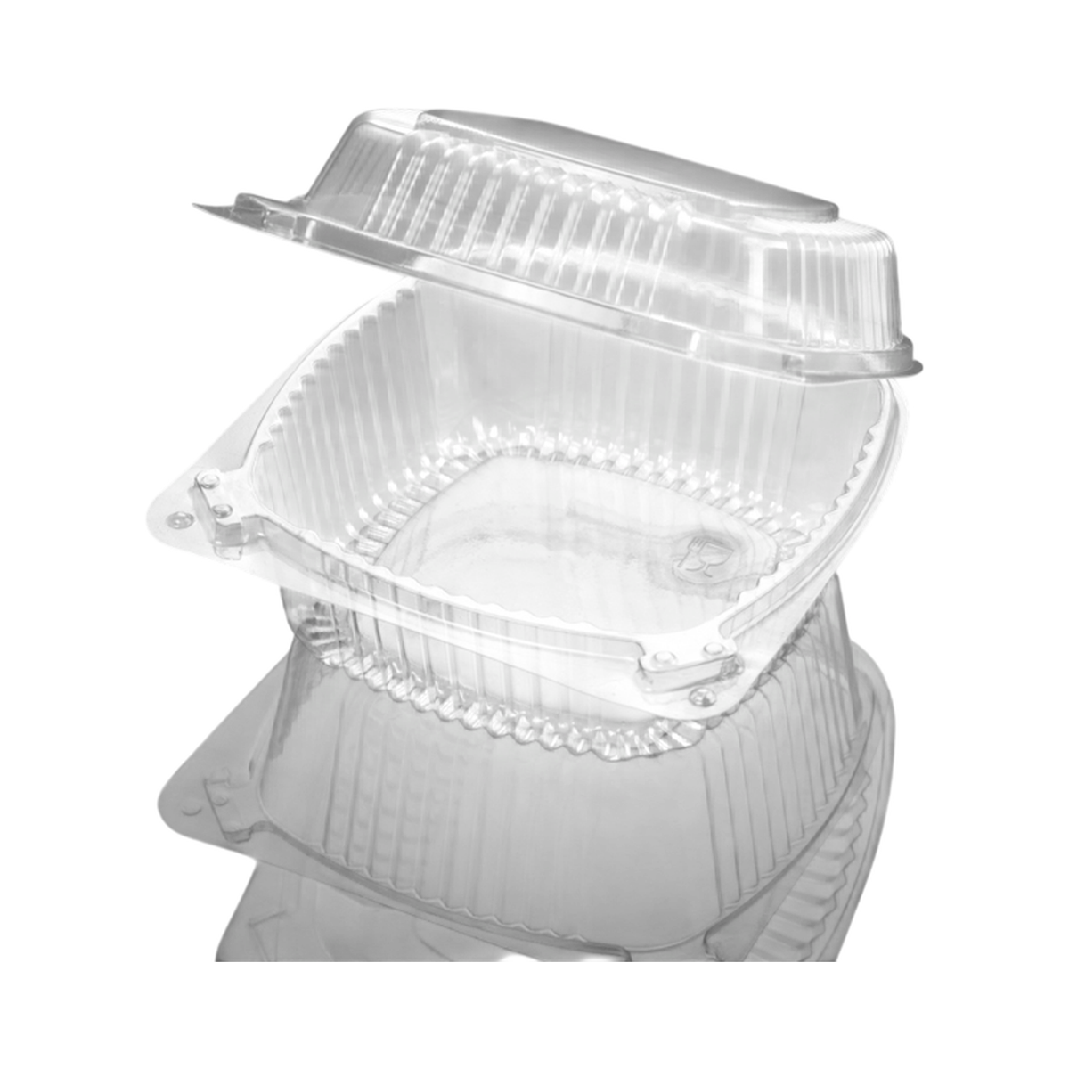 11" x 8" x 2" Clear Plastic Clamshell Container