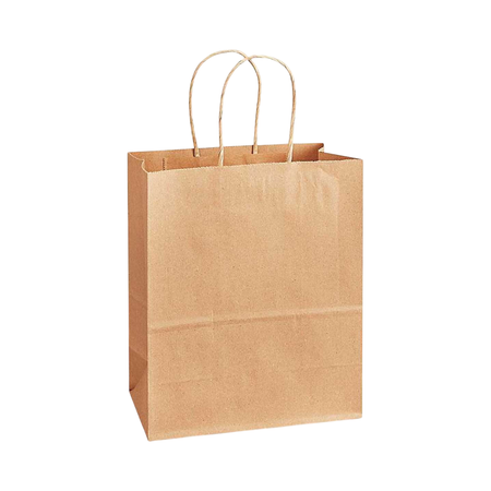 8" x 4.5" x 10" Kraft Paper Bag Twisted Handle