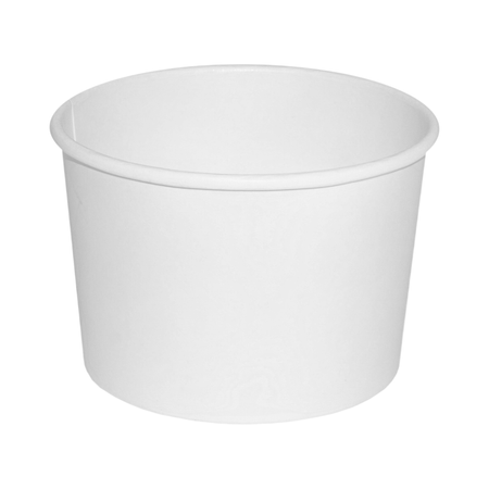 8 oz Round White Paper Container 90 mm