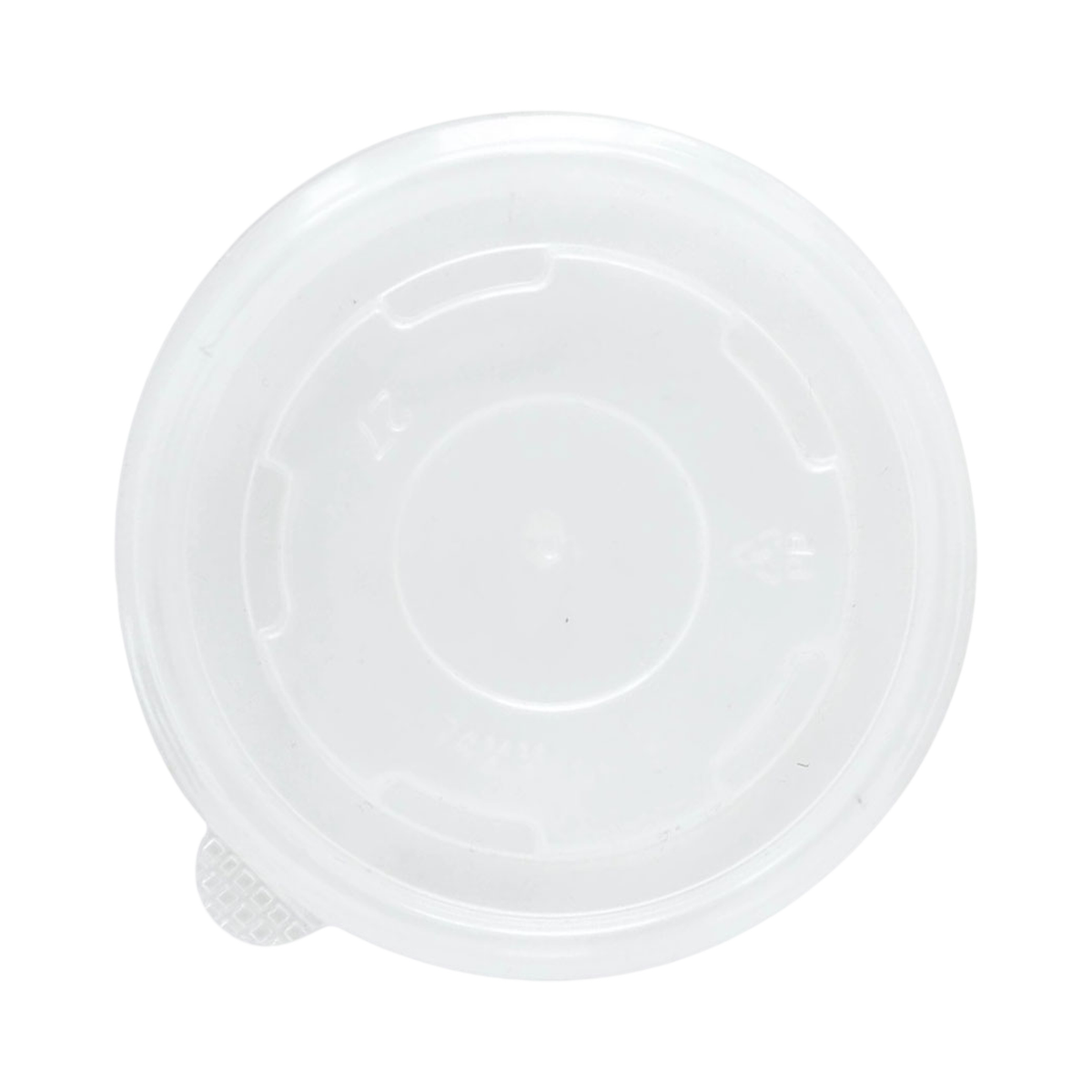 Clear Plastic Lid for 4 oz Round Paper Container 74 mm