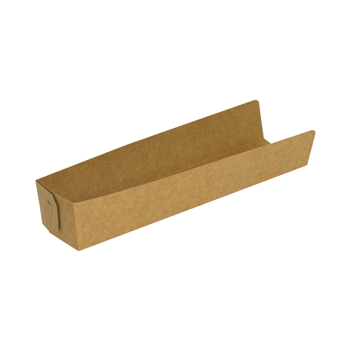 9" x 2.5" Kraft Paper Hot Dog Tray