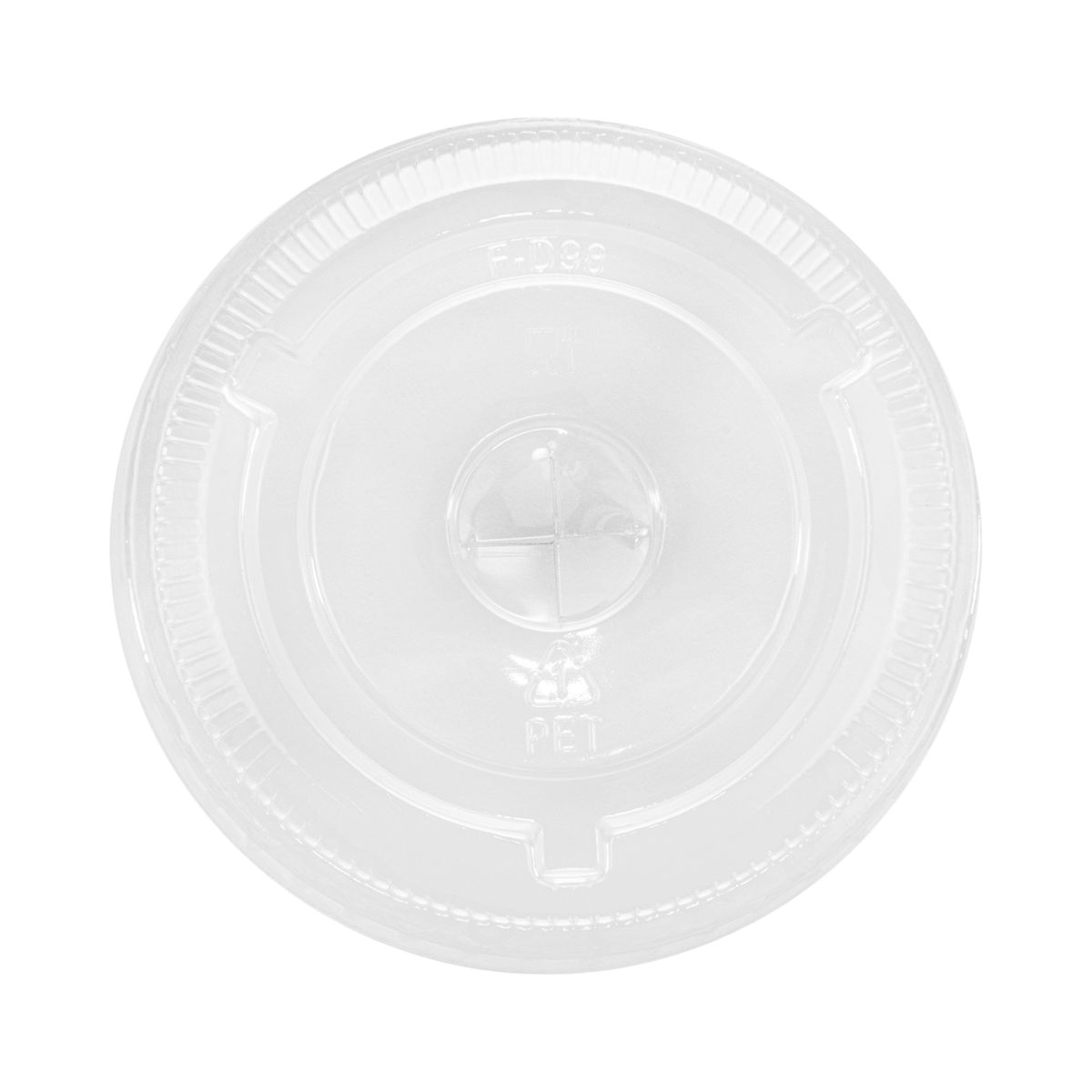 Clear Plastic Flat Lid Straw Slot for 5/7/9/10 oz Cold Cup 78 mm