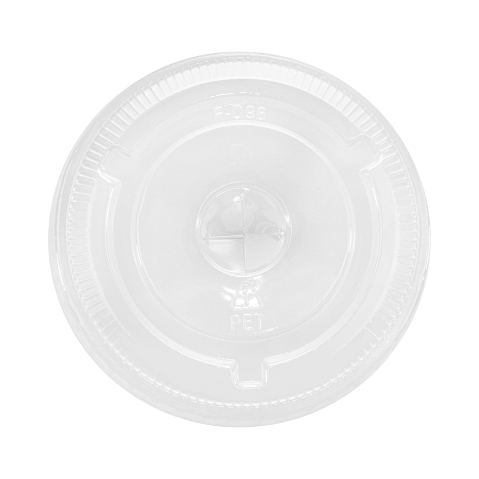 Clear Plastic Flat Lid Straw Slot for 5/7/9/10 oz Cold Cup 78 mm