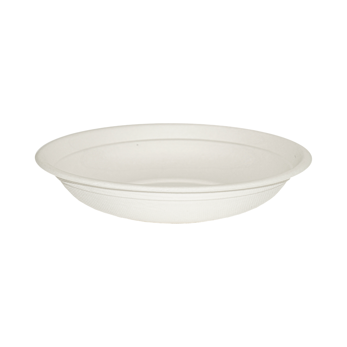 24 oz Round White Bagasse Bowl