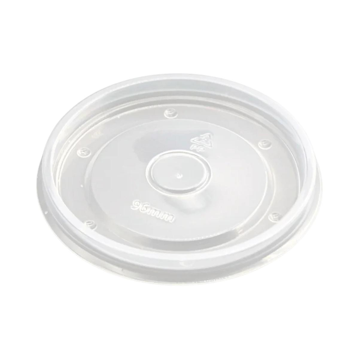 Clear Plastic Lid for 8 oz Round Paper Container 96 mm