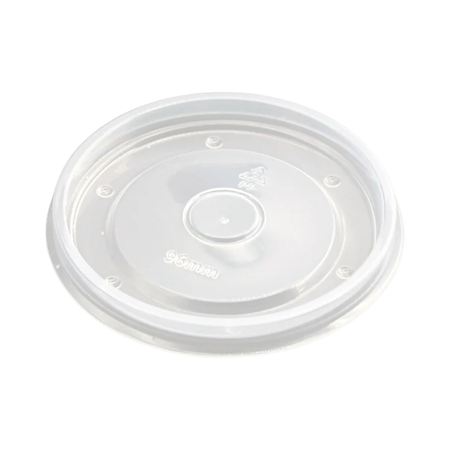 Clear Plastic Lid for 8 oz Round Paper Container 96 mm