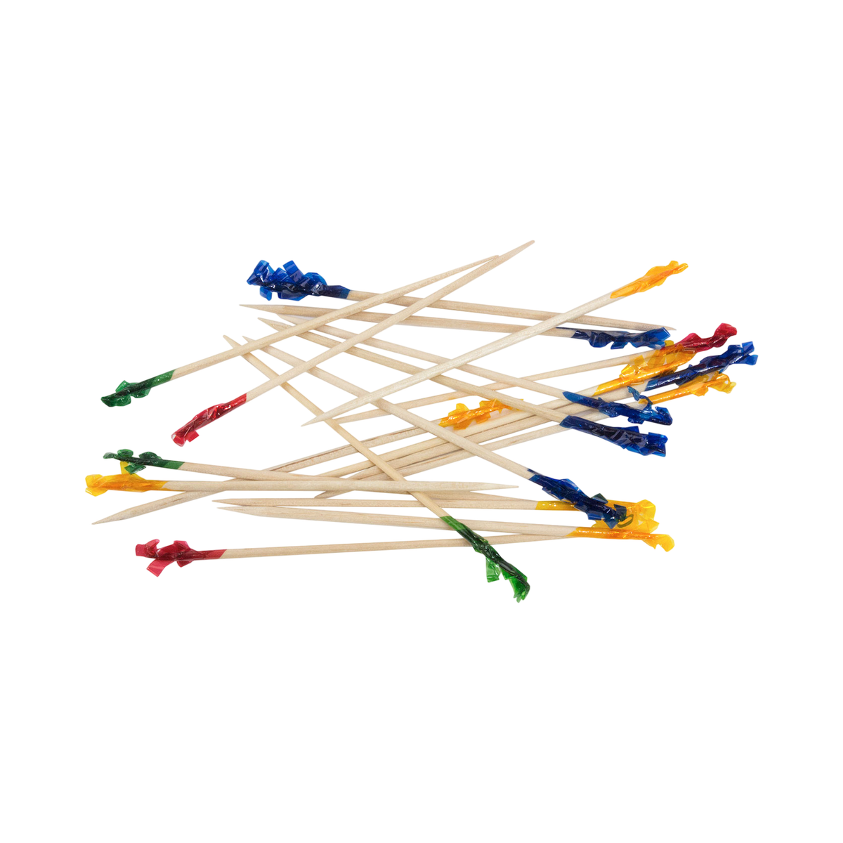 4.5" Natural Wooden Club Frill Toothpick