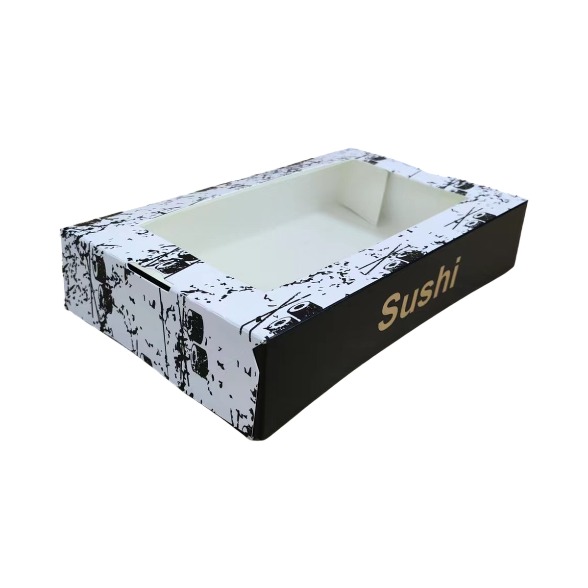 10" x 7.28" x 2.36" Printed Paper Sushi Container
