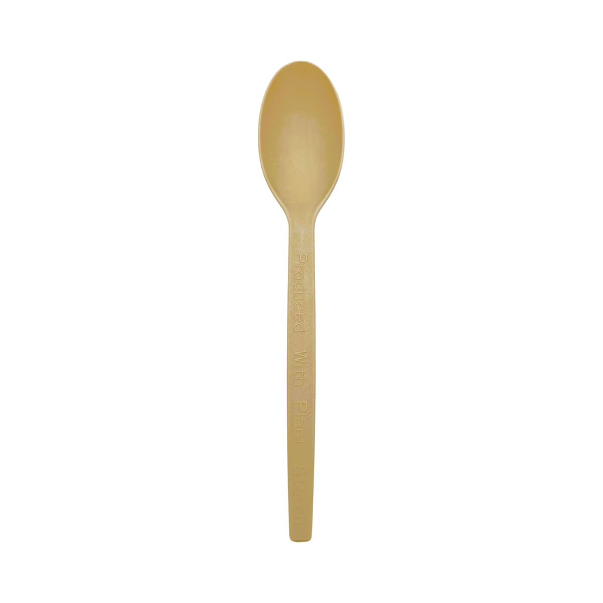 Wrapped Beige Heavy Cornstarch Tea Spoon