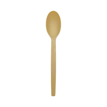Wrapped Beige Heavy Cornstarch Tea Spoon