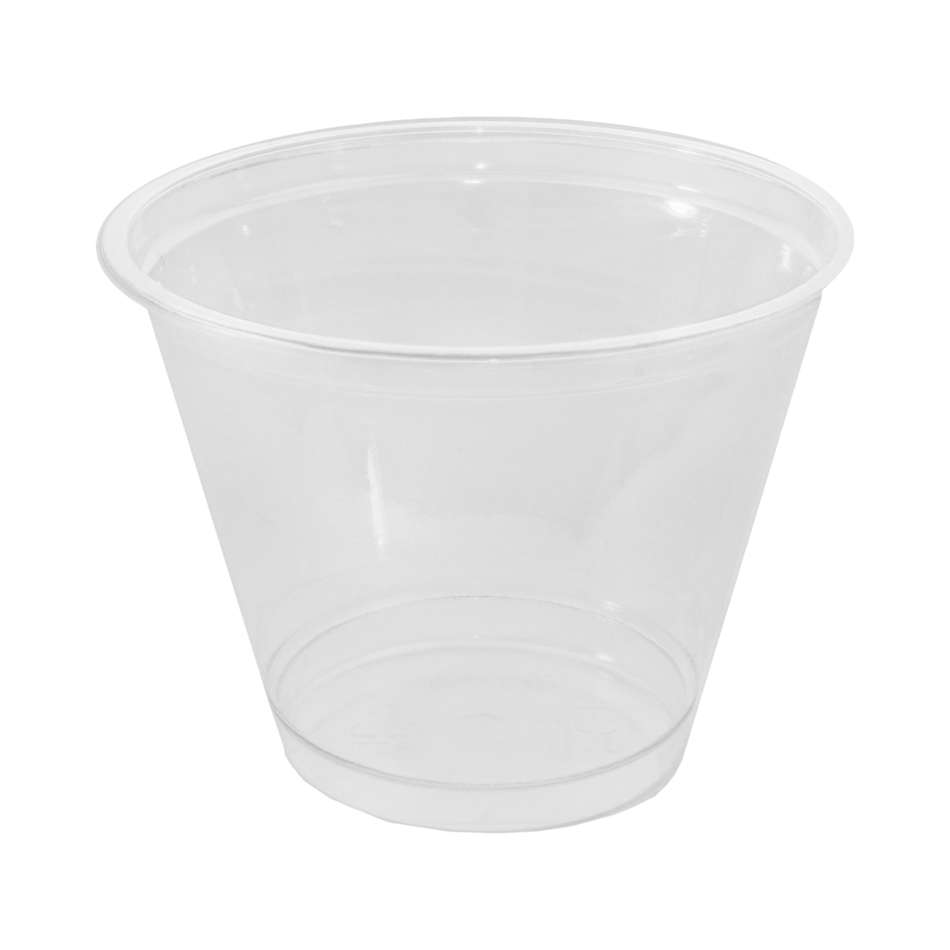 9 oz Squat Clear Plastic Cold Cup 92 mm