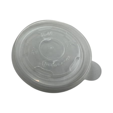 Clear Plastic Lid for 5 oz Round Paper Container 86 mm