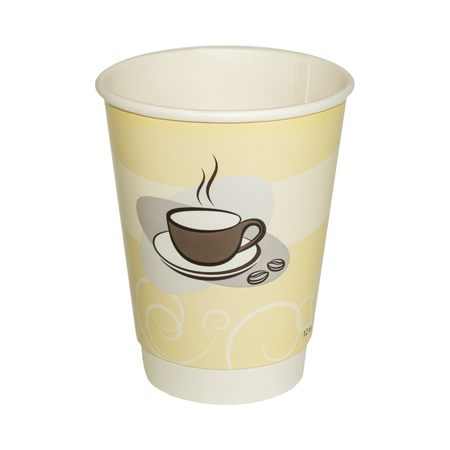 12 oz Printed Double-Wall Hot Cup 90 mm