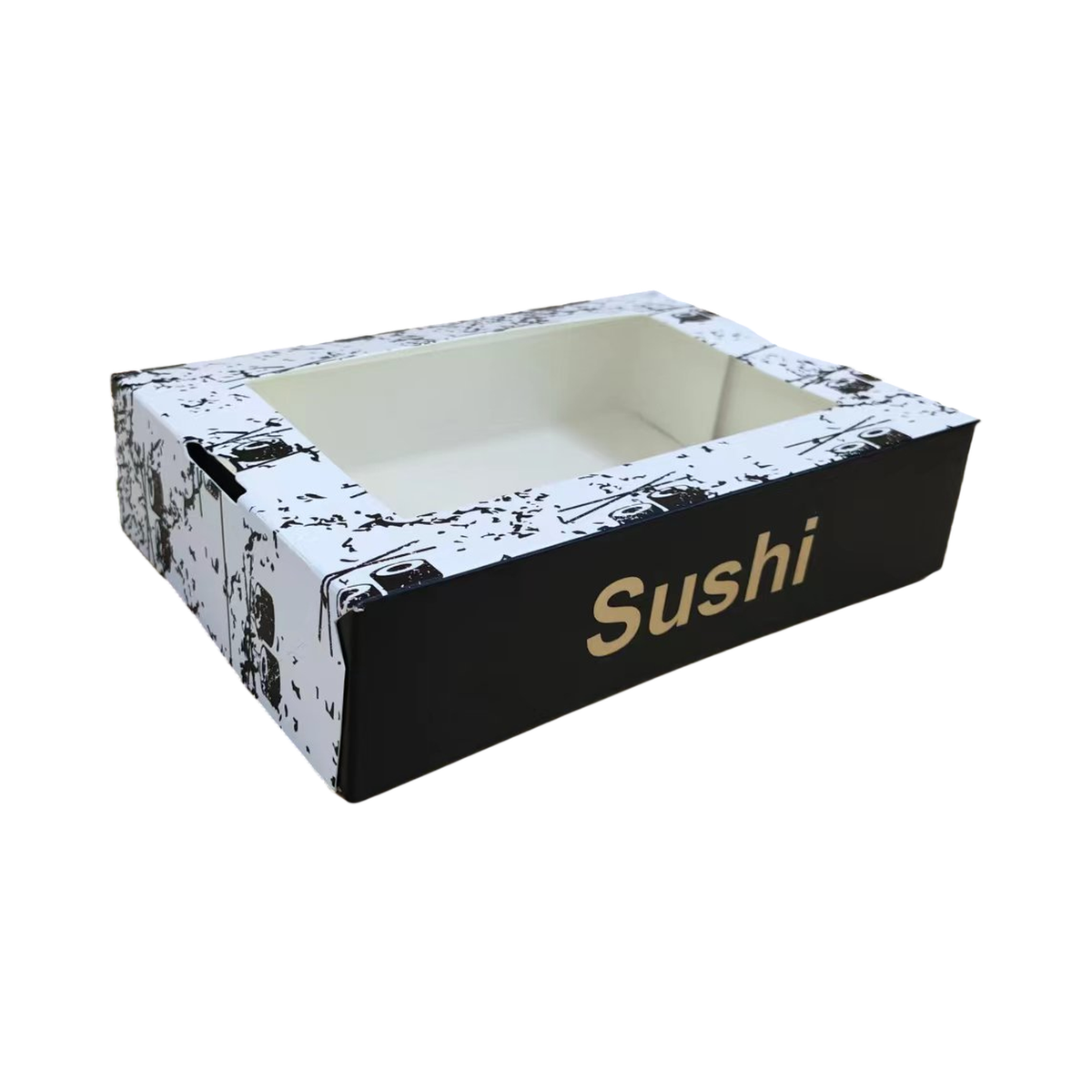 7.30" x 5.08" x 2.36" Printed Paper Sushi Container