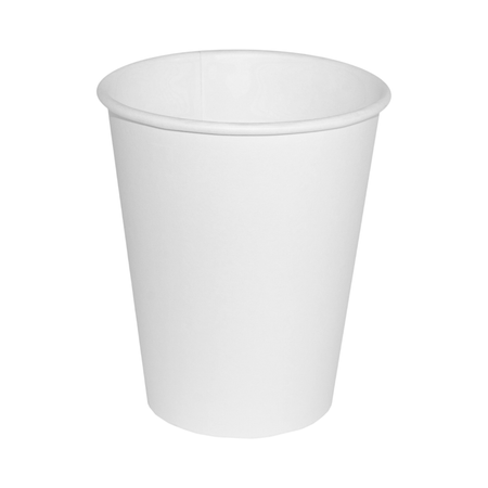12 oz White Single-Wall Paper Hot Cup 90 mm