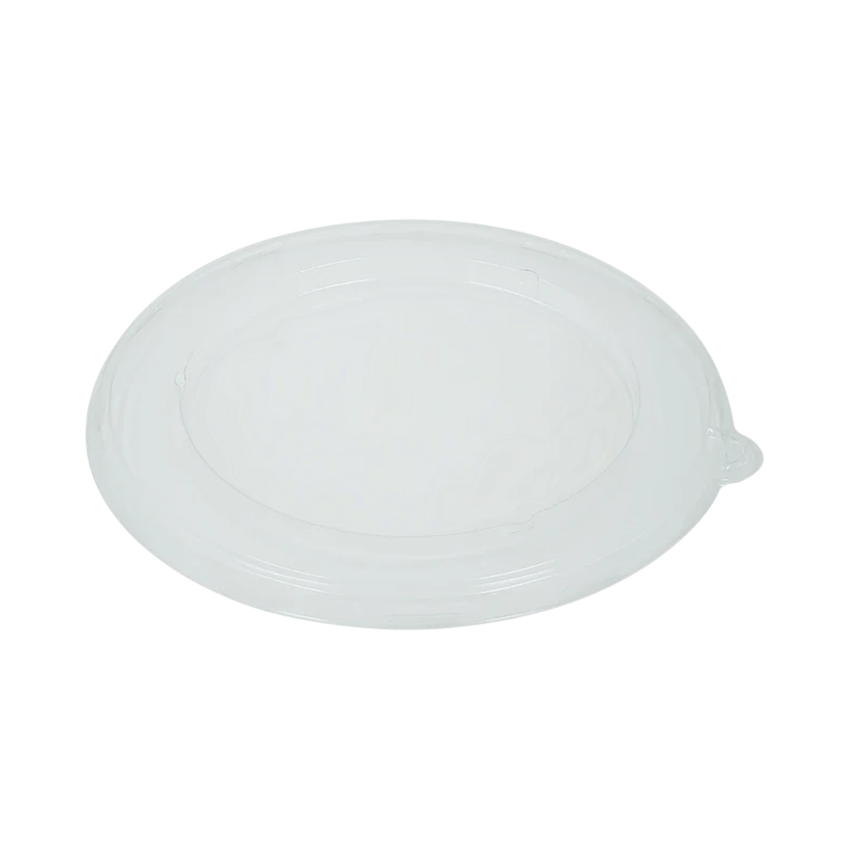 Clear Plastic Flat Lid for 24/32 oz Round Bagasse Bowl