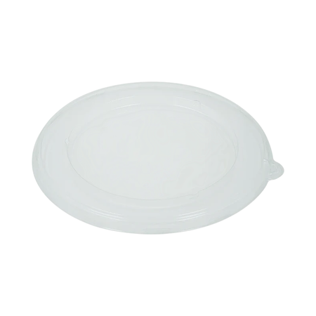 Clear Plastic Flat Lid for 24/32 oz Round Bagasse Bowl