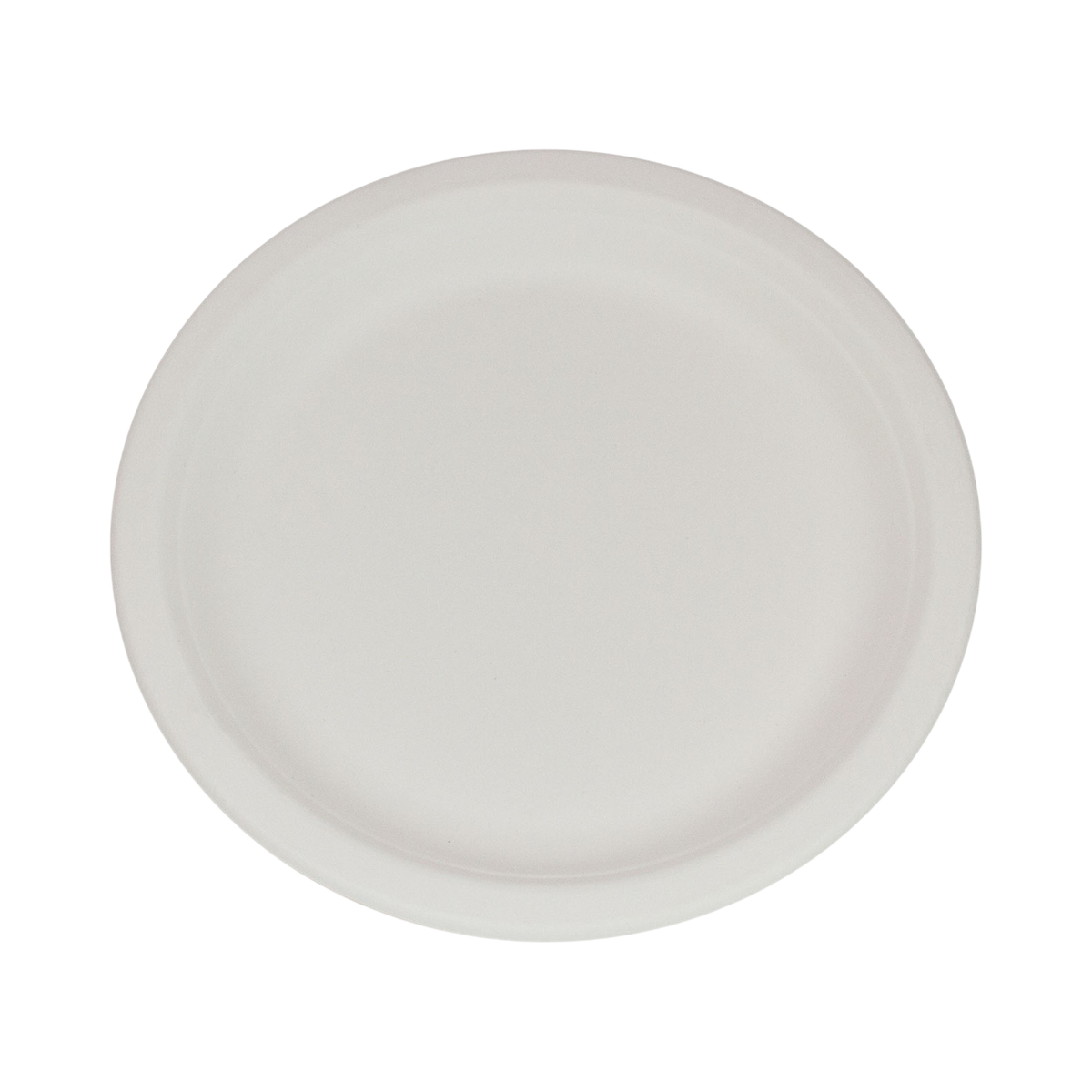 10" Round White Bagasse Plate