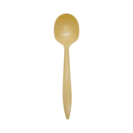 Beige Cornstarch Soup Spoon