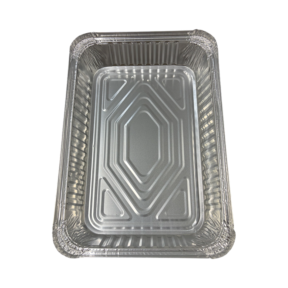 4 lb Rectangular Oblong Aluminum Container