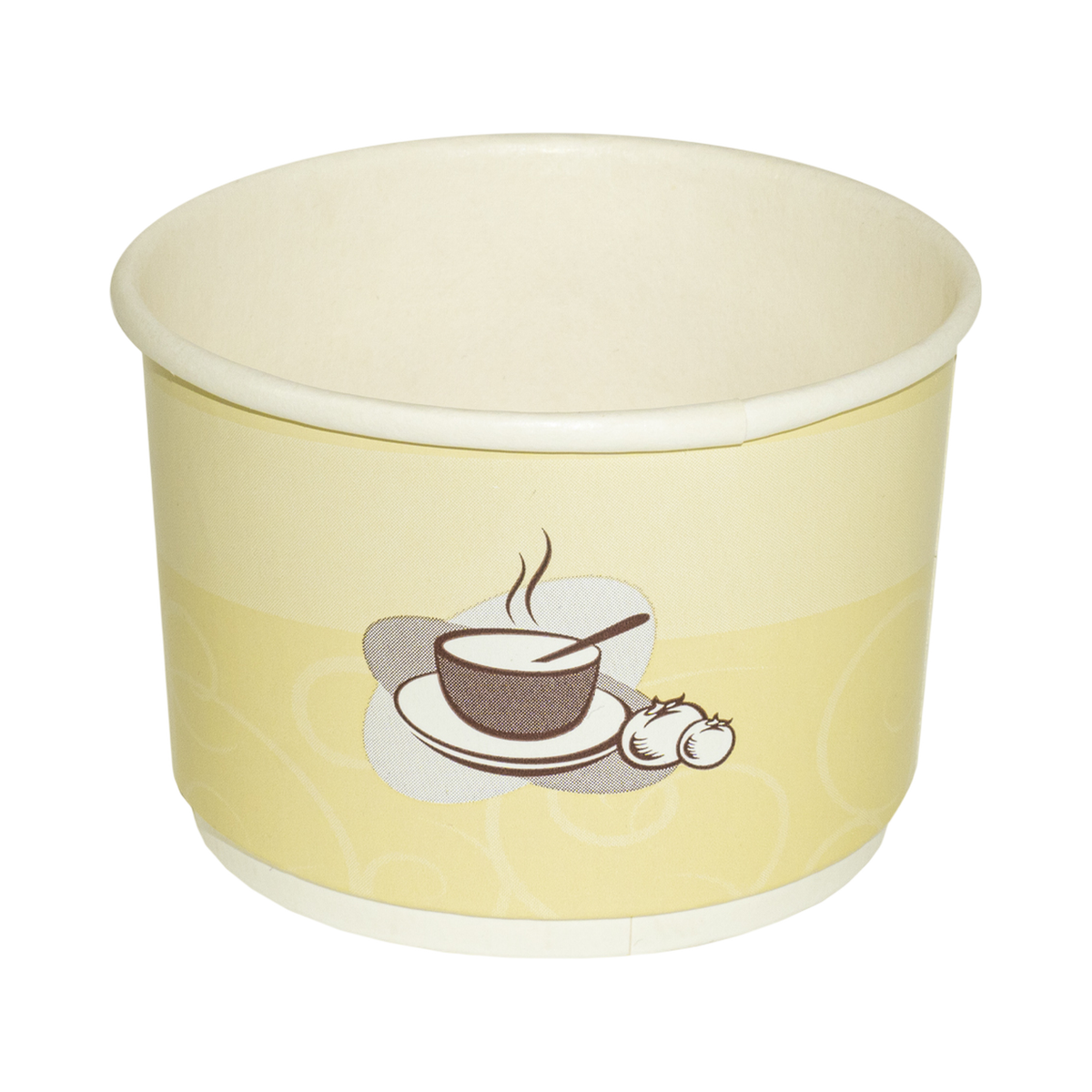 8 oz Round Printed Double-Wall Paper Container 90 mm
