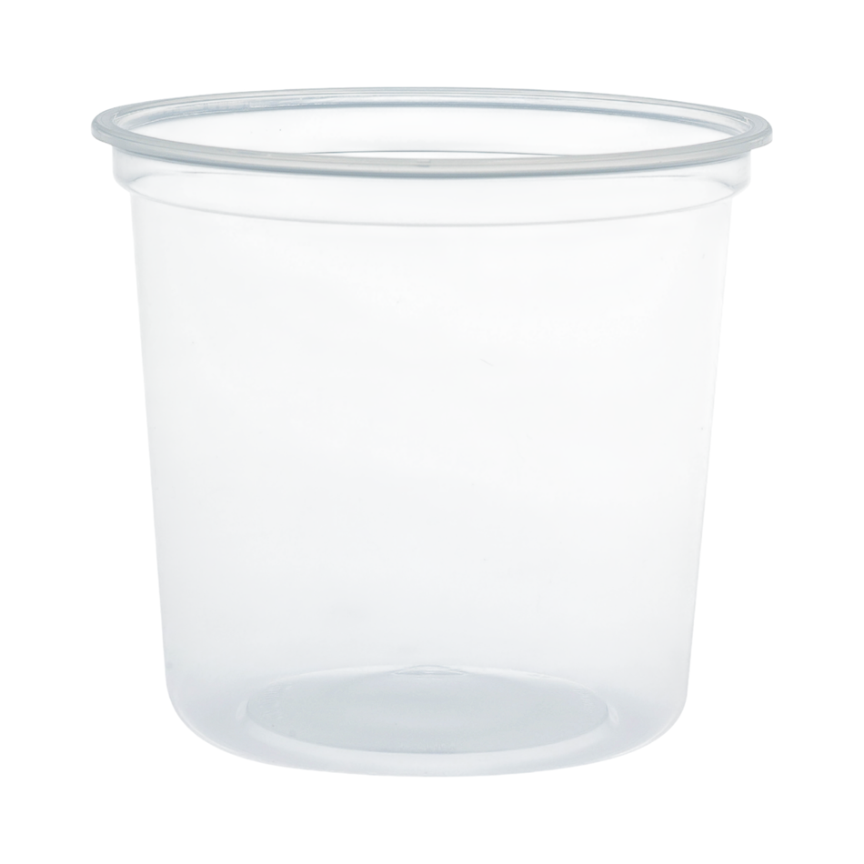 24 oz Round Clear Plastic Deli Container