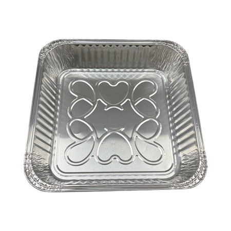9" x 9" Square Aluminum Container