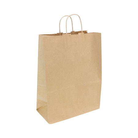 10" x 5" x 13" Kraft Paper Bag Twisted Handle