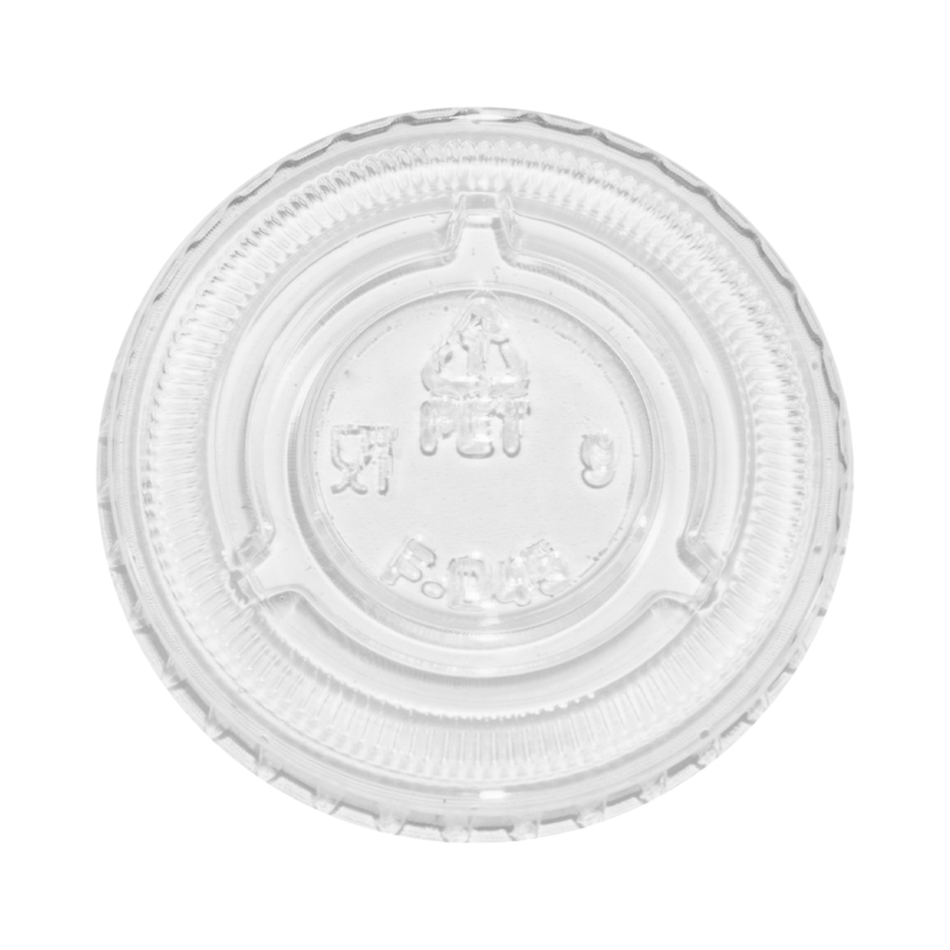 Clear Plastic Flat Lid for 1.5/2 oz Portion Cup