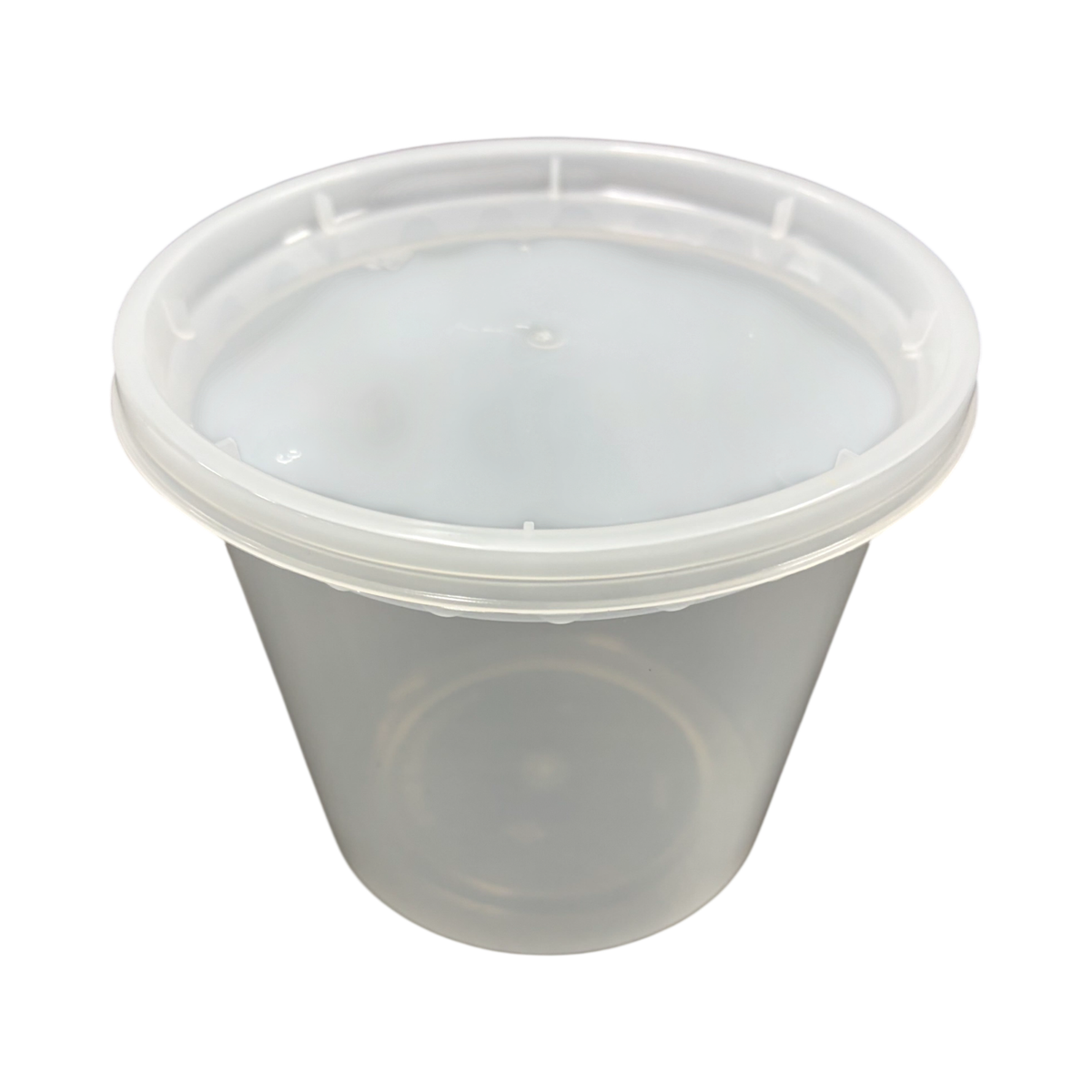 20 oz Transluscent Plastic Deli Container Lid Combo