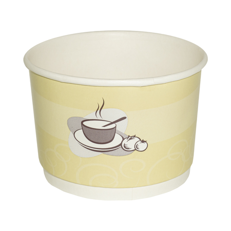 16 oz Round Printed Double-Wall Paper Container 90 mm