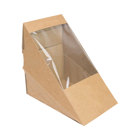 Kraft Paper Sandwich Wedge 