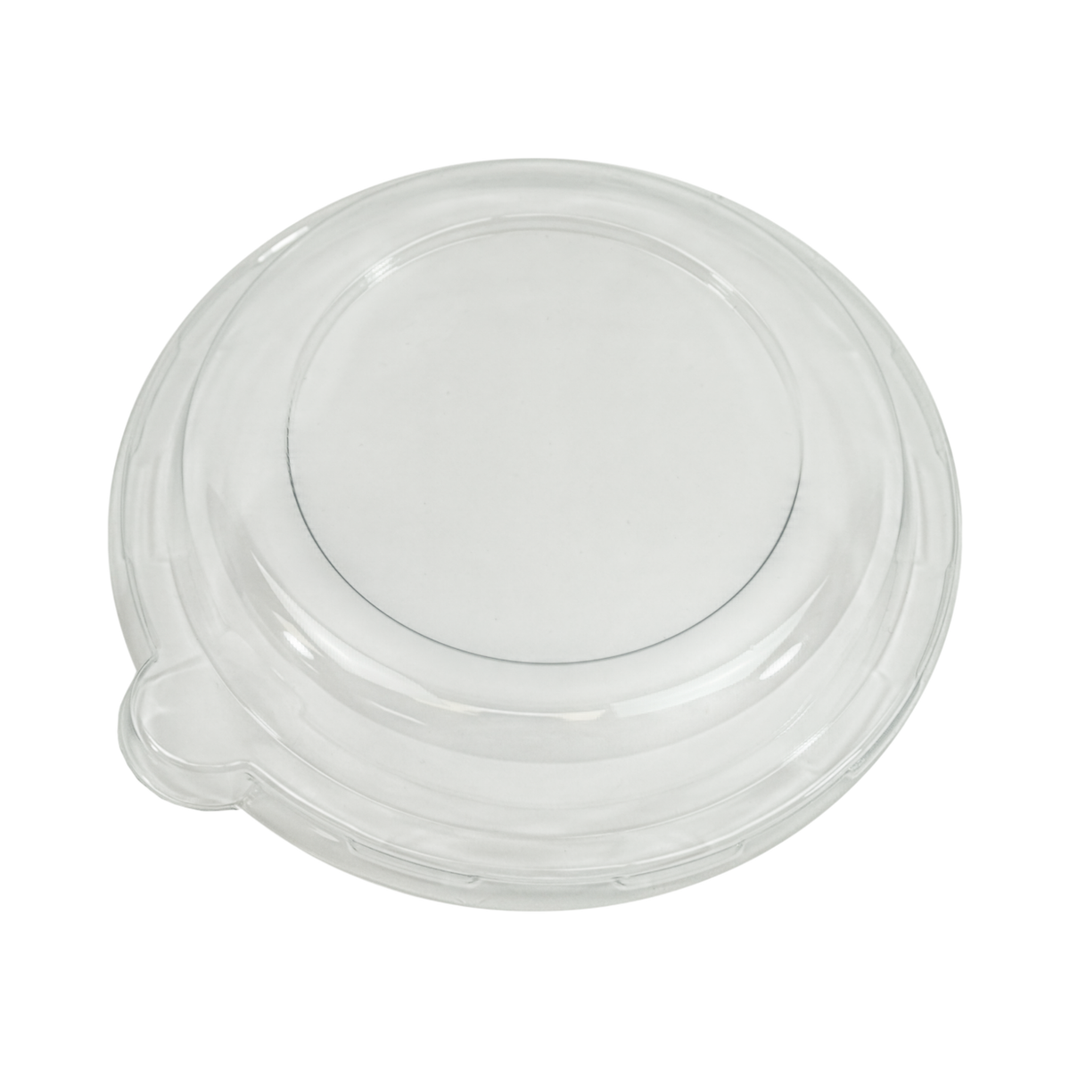 Clear Plastic Dome Lid for 12 oz Round Bagasse Bowl