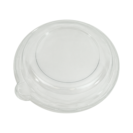 Clear Plastic Dome Lid for 12 oz Round Bagasse Bowl