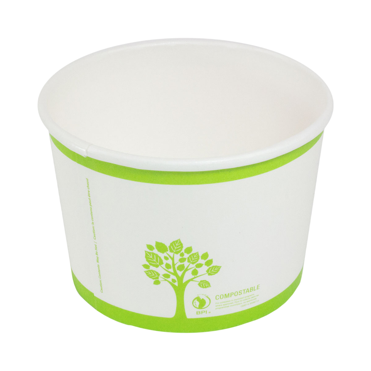 12 oz Printed Compostable Paper Container 115 mm