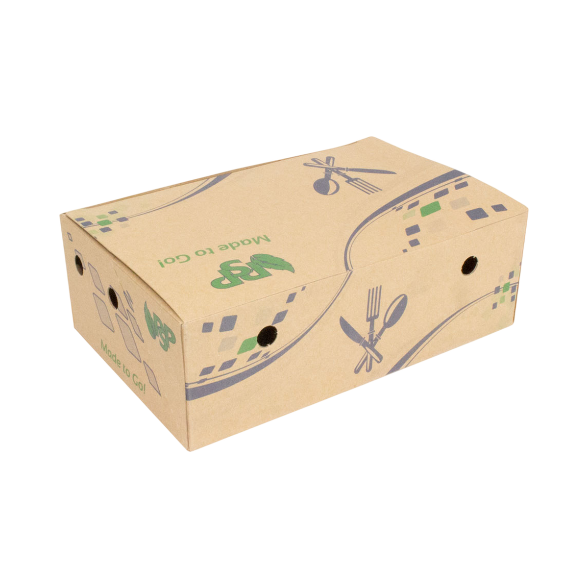 6.5" x 4.25" x 2.12" Kraft Paper Box