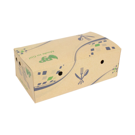 8.25" x 4.5" x 2.75" Kraft Paper Box