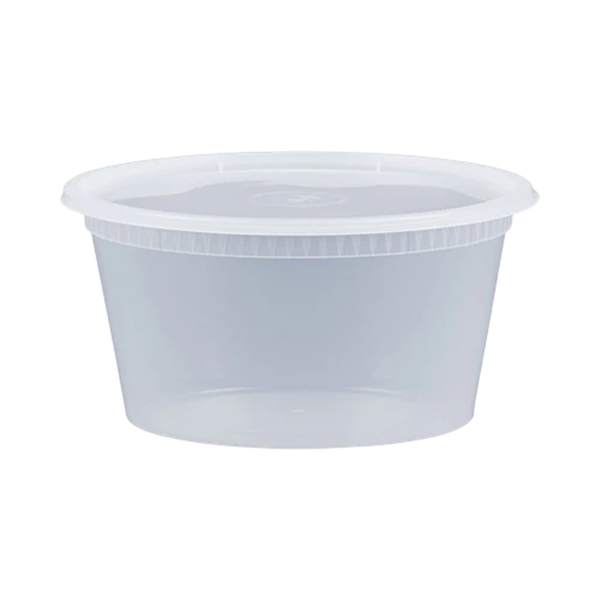 8 oz Transluscent Plastic Deli Container Lid Combo