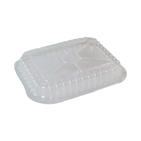 Clear Plastic Dome Lid for 1 lb Rectangular Oblong Container