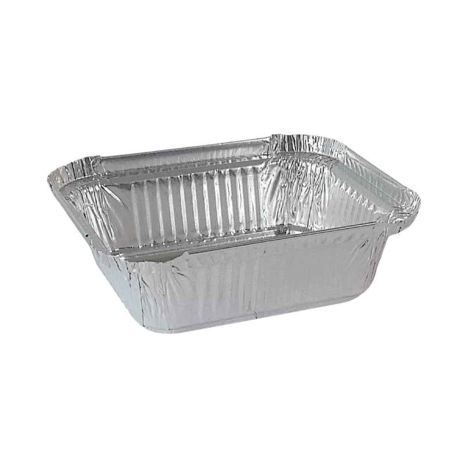 1 lb Rectangular Oblong Aluminum Container
