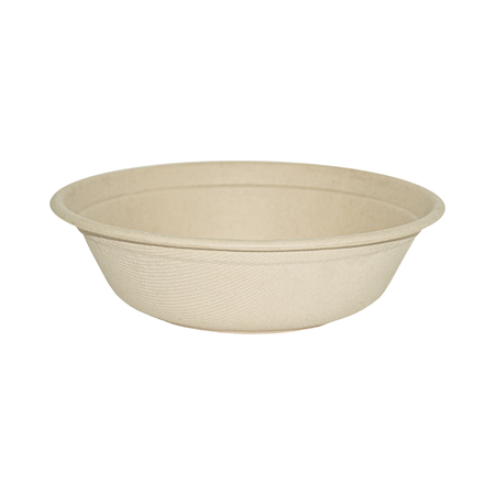 32 oz Round Natural Bagasse Bowl