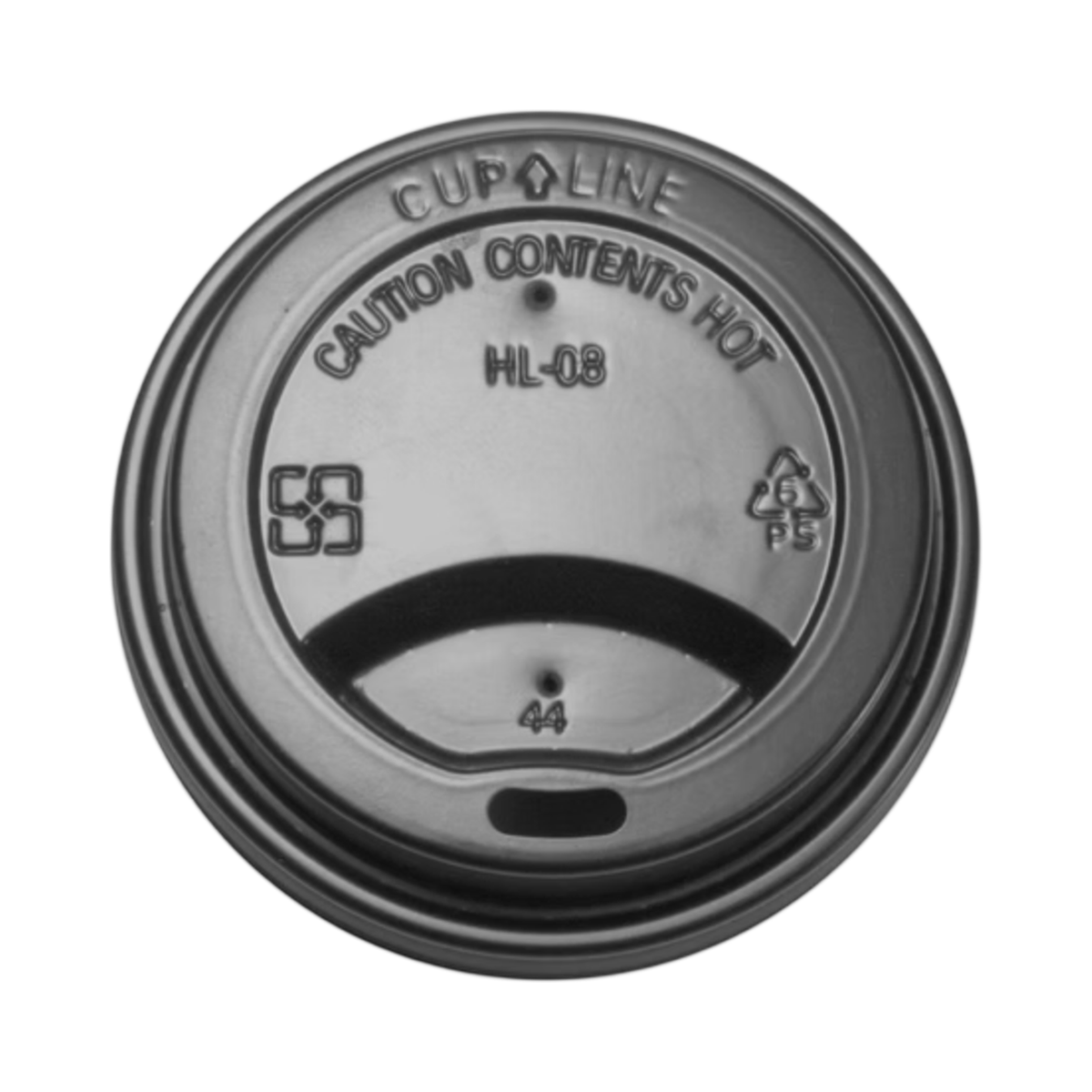 Black Plastic Dome Lid for 10/12/16/20 oz Hot Cup 90 mm
