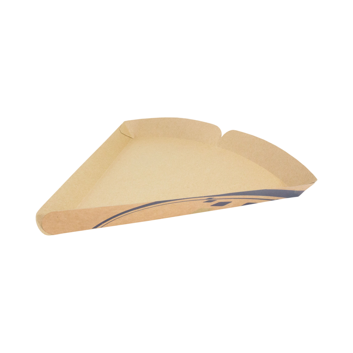 9" Kraft Paper Pizza Wedge Tray